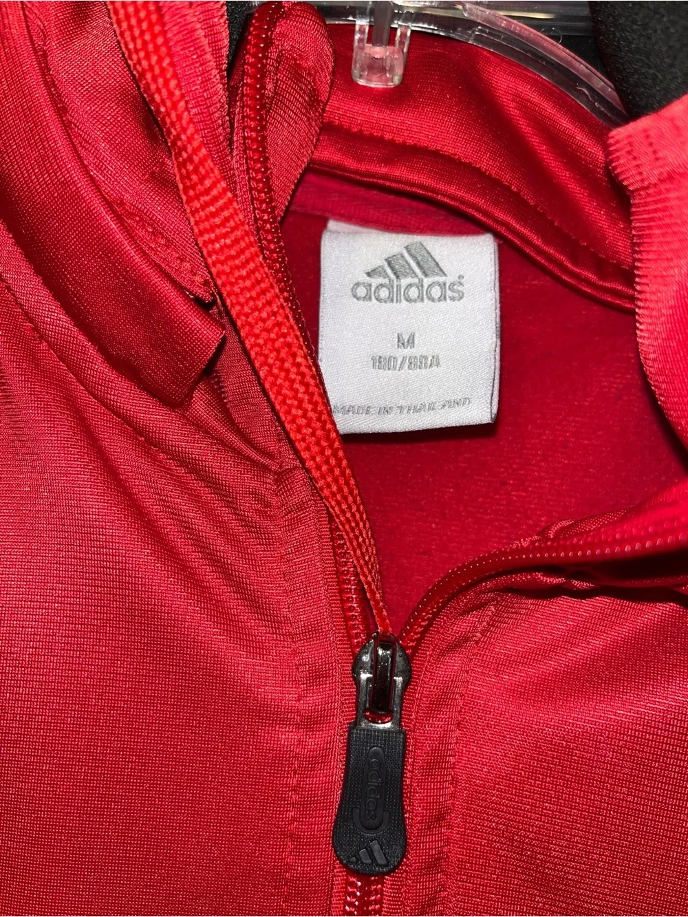 Manchester United Adidas Men’s Track Jacket Full Zip Hoodie Size M